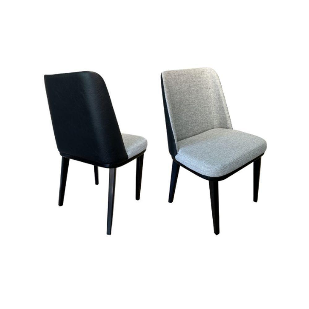 Conjunto Mesa De Jantar Cone 110 Cm Tampo Cimento Texturizado Base Preta Com 4 Cadeiras Londres Cor Preto - 5