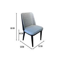 Conjunto Mesa De Jantar Cone 110 Cm Tampo Cimento Texturizado Base Preta Com 4 Cadeiras Londres Cor Preto - 2