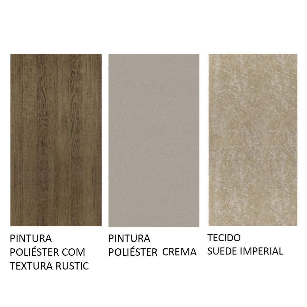 Conjunto Sala De Jantar Mesa Tampo De Madeira 4 Cadeiras Rustic/crema/imperial Gisele Madesa Rustic/crema/imperial - 3