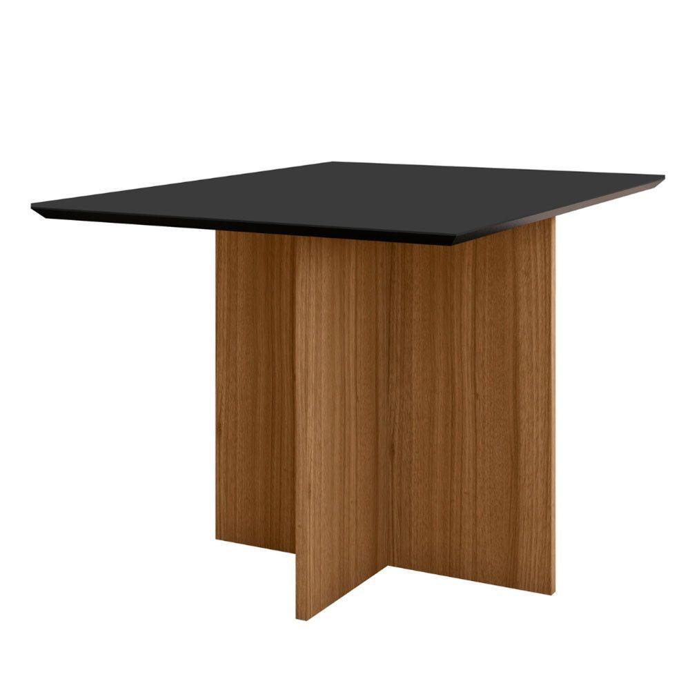 Conjunto Sala De Jantar Retangular Mesa Helo 120cm E 04 Cadeiras Josi Carvalho Com Grafite - 4