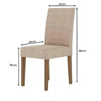 Conjunto Sala De Jantar Retangular Mesa Helo 120cm E 04 Cadeiras Josi Carvalho Com Grafite