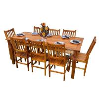 Mesa Madeira De Demolição 2m X 90cm Com 8 Cadeiras Ana Hickmann Sudeste Rústico - 1