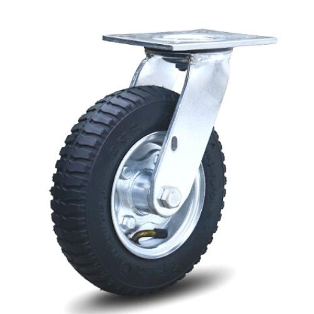 Rodizio Pneumático Giratório 2.50-4 - 5/8 Rol.Esfera 4 Lonas - 1