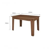 Conjunto Sala De Jantar1,35 Com 6 Cadeiras Amêndoa 51C - 7