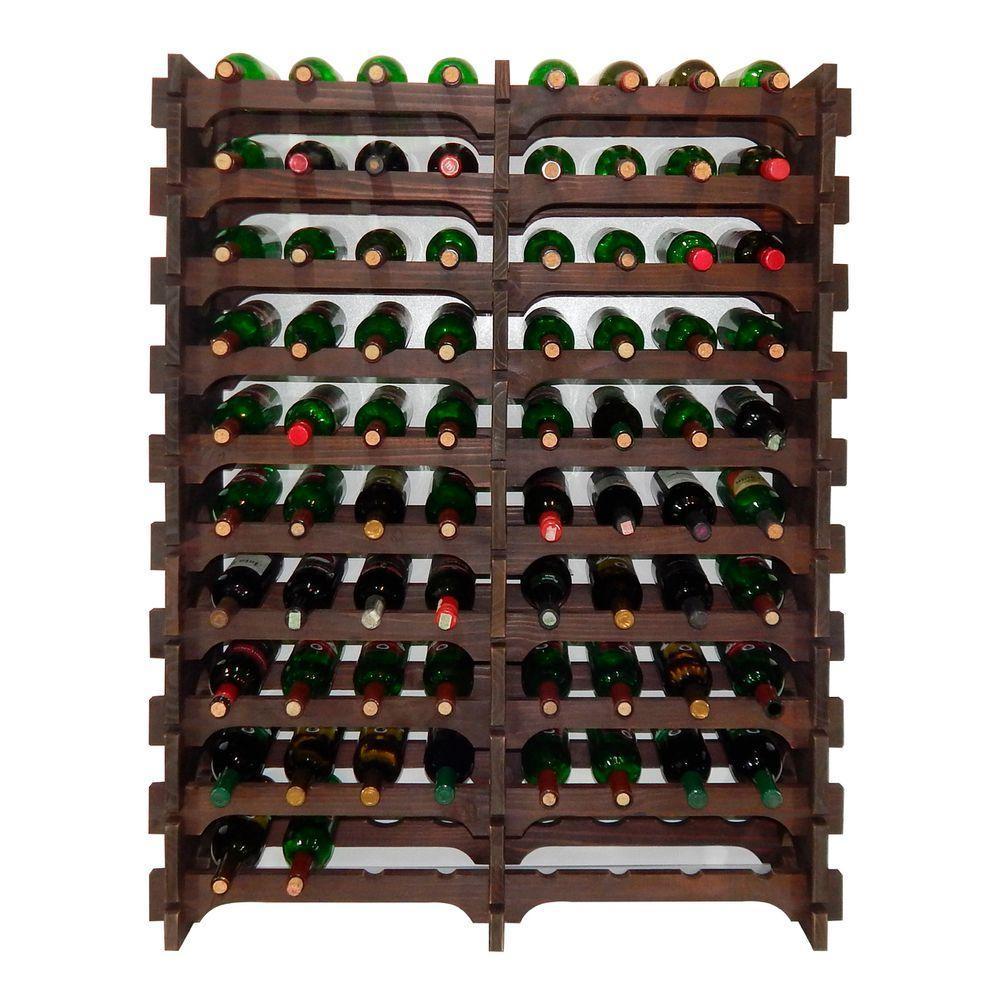 Adega Vinho Madeira 104 Garrafas Cor Imbuia C08 Cevey Adegas E Artesanatos - 1