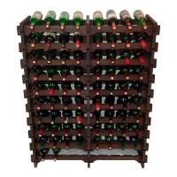 Adega Vinho Madeira 104 Garrafas Cor Imbuia C08 Cevey Adegas E Artesanatos - 2