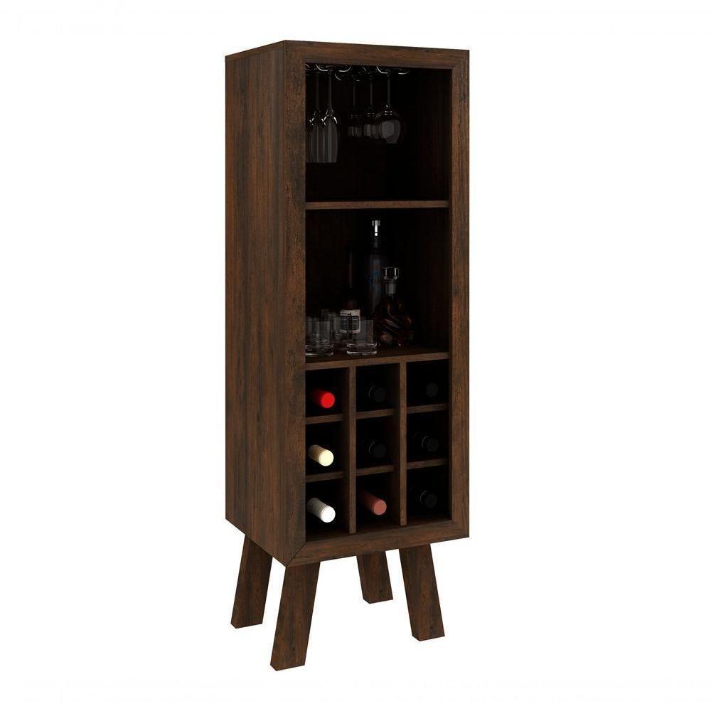 Adega Para 09 Garrafas Ad5000 Rustico Tecno Mobili Rustico - 1