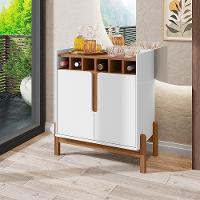 Conjunto Buffet 1.7 E Bar Ramp Branco Cedro - 2