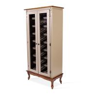 Adega Antique Com 2 Portas De Vidro - 2073-V Cor Laca - Nude - 2