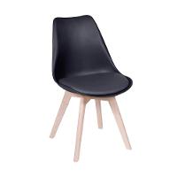 Conjunto Mesa Eames 90cm + 4 Cadeiras Saarinen Wood Preta - 2