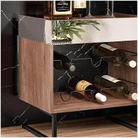 Conjunto 2 Adegas Espelhadas 6 Garrafas Com Pés Metálicos Demolição/preto - 4