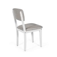 Mesa De Jantar Redonda Gabi Noronha Com 4 Cadeiras Estofadas Ella Branco/cinza Claro - 3