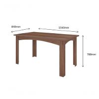 Conjunto Sala De Jantar 1,56 Com 6 Cadeiras Amêndoa 73B - 7