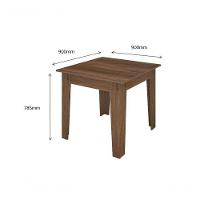 Conjunto Sala De Jantar 0,90 Com 4 Cadeiras Amêndoa 73B