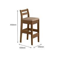 Conjunto Mesa Bistrô Com 4 Banquetas Cedro Gold 51C - 5