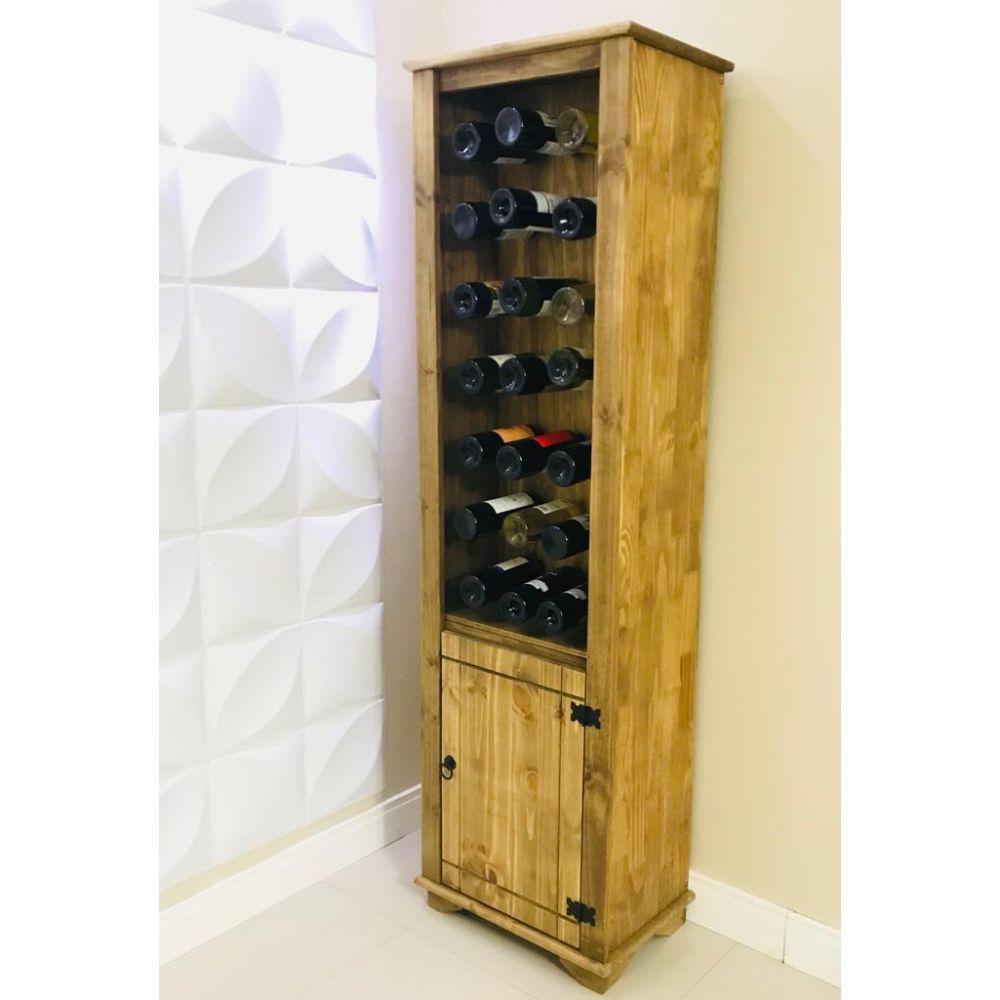 Adega com 1 Porta de Madeira Maciça Moveis Rio Negrinho - 5