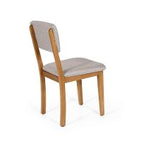 Mesa De Jantar Redonda Gabi Jade Com 4 Cadeiras Estofadas Ella Cinza Claro - 7