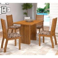 Conjunto Sala De Jantar Completa Mesa 4 Cadeiras Quick Viero - 1