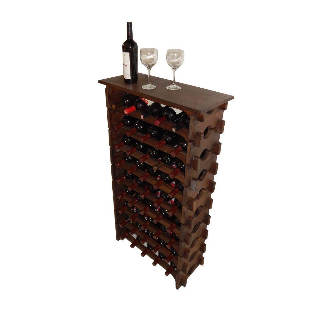 Adega Vinho Madeira 45 Garrafas Tipo Mesinha Imbuia C05 - 1