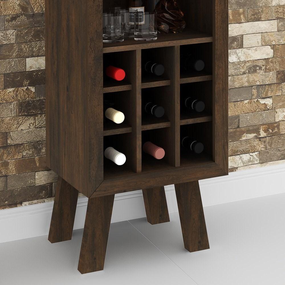 Adega Bar Multiuso Ad5000 Rústico - Tecno Mobili - 3