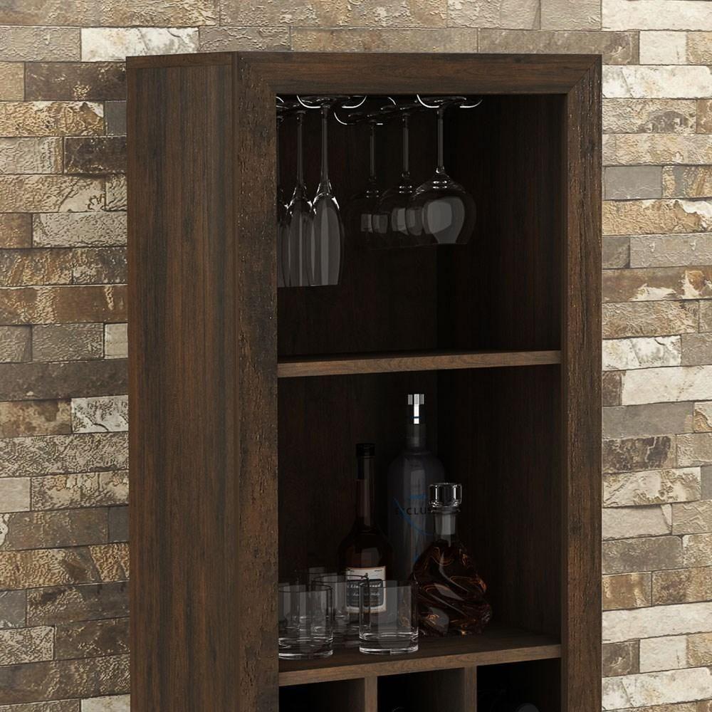 Adega Bar Multiuso Ad5000 Rústico - Tecno Mobili - 4