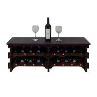 Adega Vinho Madeira 16 Garrafas Tipo Mesa Imbuia C08 - 1