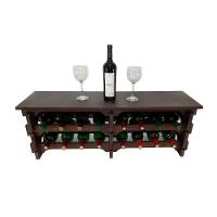 Adega Vinho Madeira 16 Garrafas Tipo Mesa Imbuia C08 - 2