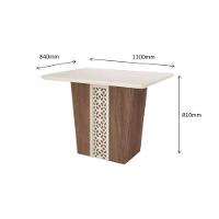 Conjunto Sala De Jantar Esmeralda Com 4 Cadeiras Cedro 74B - 5