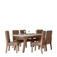 Conjunto Sala De Jantar 1,56 Com 06 Cadeiras Amêndoa 73B - 4