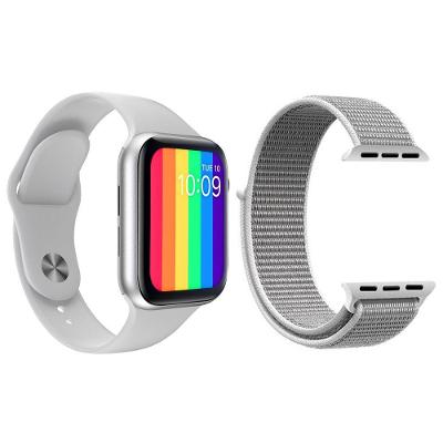 Kit 1 Smartwatch Iwo12 Lite Branco + 1 Pulseira Nylon Branco