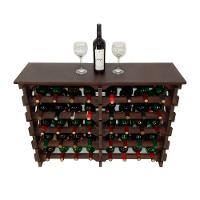 Adega Vinho Madeira 40 Garrafas Tipo Mesa Imbuia C08 - 2