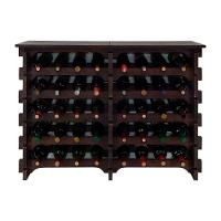 Adega Vinho Madeira 40 Garrafas Tipo Mesa Imbuia C08 - 3