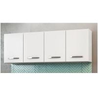 Kit 2 Armários Aéreos Panamá 4 Portas Lumil Móveis Branco - 9