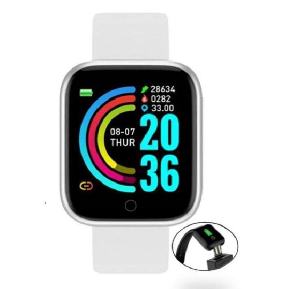 Relógio Inteligente Smartwatch D20 Branco - 3