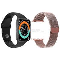Smartwatch X16 Preto + 1 Pulseira Extra Rosa - 1
