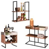 Kit Adega com Aparador e Prateleira 60cm Boreal Demolição - 1