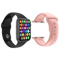 Kit 1 Smartwatch Iwo9 Lite Preto + 1 Pulseira Extra Rosa - 1