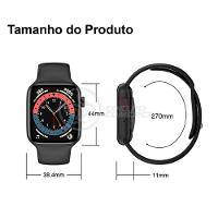 Smartwatch Hw22 Rosa Troca Pulseira Android Ios Cardíaco - 5