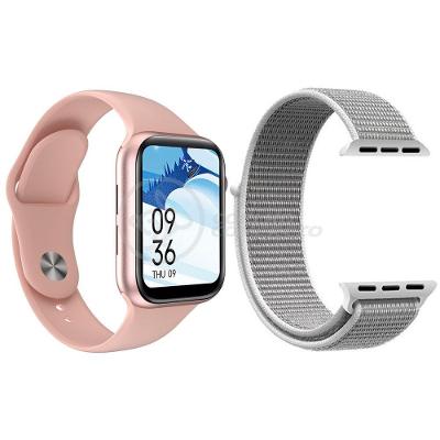 Smartwatch S88 Rosa Android Ios + 1 Pulseira Extra Branco