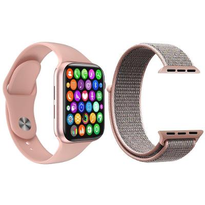 Kit 1 Relógio Smartwatch Iwo8 Lite Rosa + 1 Pulseira Rosa