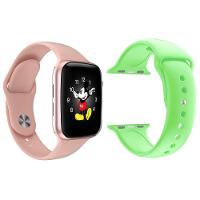 Kit 1 Smartwatch Ld5 Rosa + 1 Pulseira Extra Verde - 1