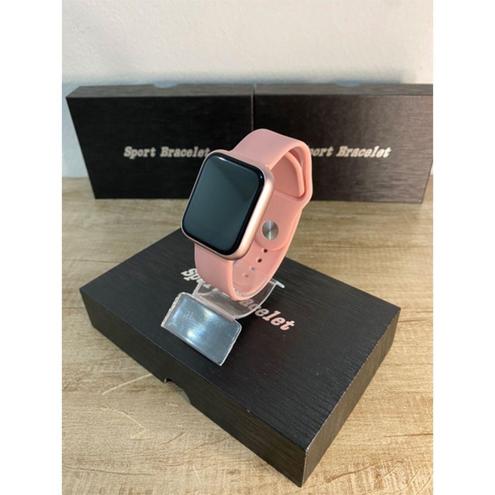Kit Relógio Smartwatch Rose + 2 Pulseiras + Fone Bluetooth - 1