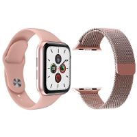 Kit 1 Smartwatch Rosa + 1 Pulseira Extra Rosa - 1