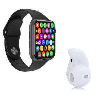 Kit 1 Smartwatch Preto + Mini Fone Bt Branco