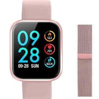 Smartwatch P80 Touch Monitor Pressão Android Ios - Rosa - 1
