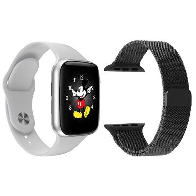 Kit 1 Smartwatch Ld5 Branco + 1 Pulseira Extra Preta