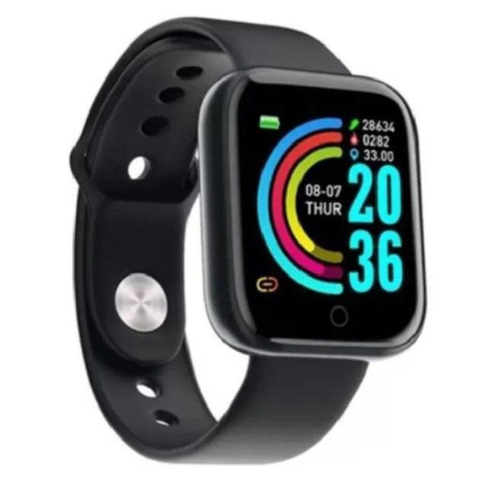 Relogio Inteligente Smartwatch D20 Bluetooth Preto - 3