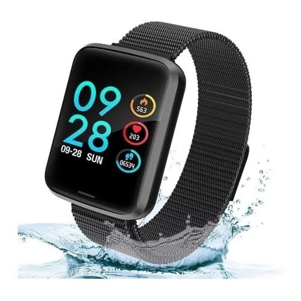 Relógio Smartwatch - P70 Duas Pulseiras Android Ios Preto - 3