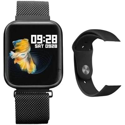 Relógio Smartwatch - P70 Duas Pulseiras Android Ios Preto