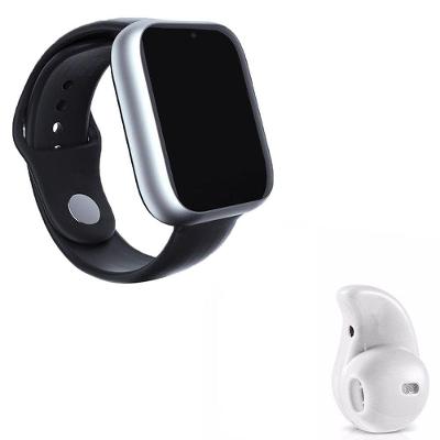 Kit 1 Smartwatch A1 Pro Plus Prata + 1 Mini Fone Branco 42Mm